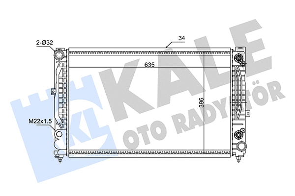 Radiator, engine cooling (348310)