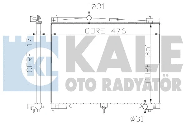 Radiator, engine cooling (342215)