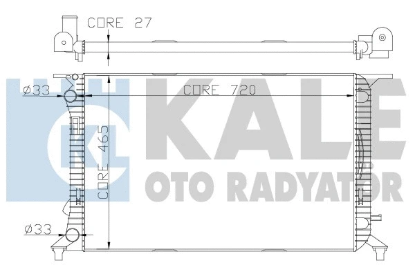 Radiator, engine cooling (342340)
