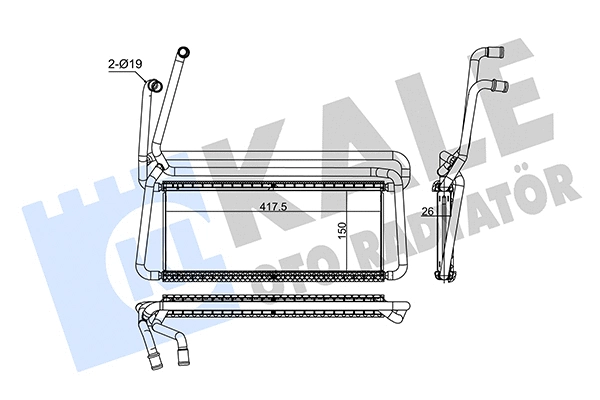 Heat Exchanger, interior heating (351720)
