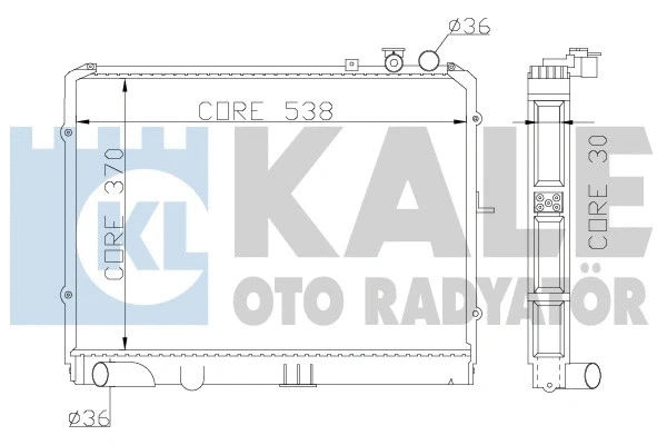 Radiator, engine cooling (369900)