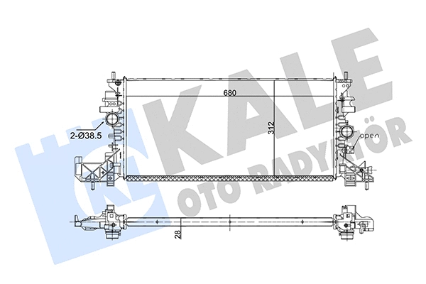 Radiator, engine cooling (357255)