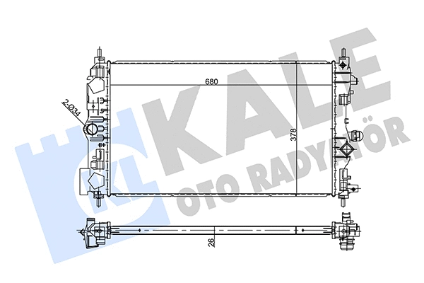 Radiator, engine cooling (356285)