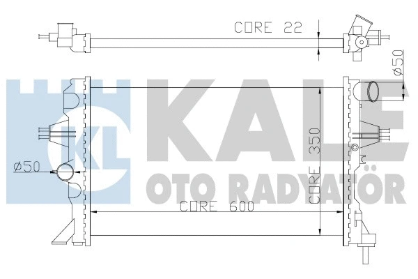Radiator, engine cooling (363500)