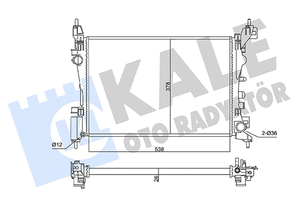 Radiator, engine cooling (470200)