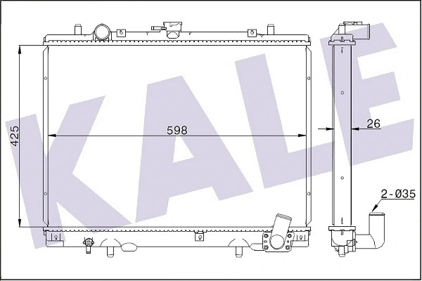 Radiator, engine cooling (362300)