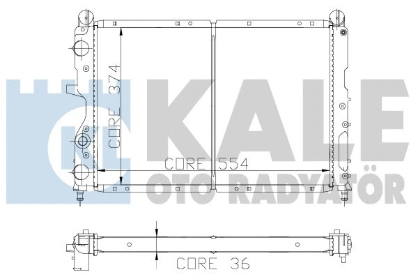 Radiator, engine cooling (102100)
