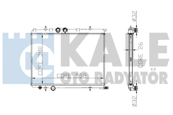 Radiator, engine cooling (213100)