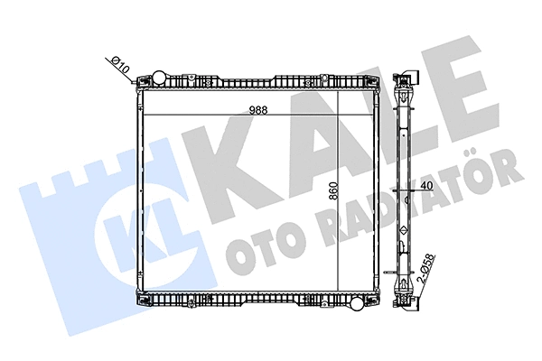 Radiator, engine cooling (349340)
