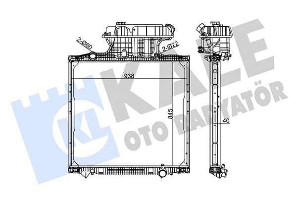 Radiator, engine cooling (350270)