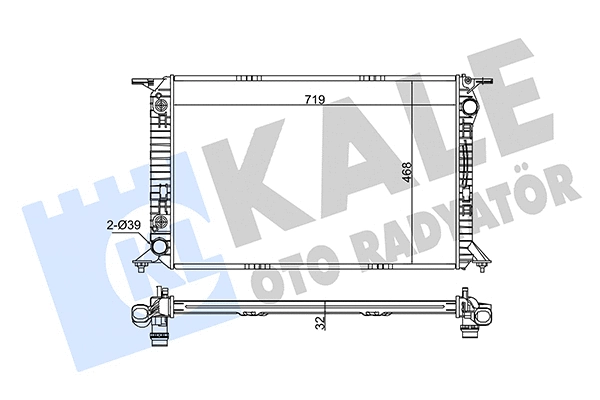 Radiator, engine cooling (345860)