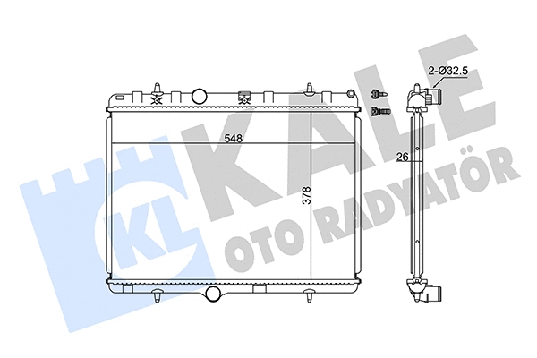 Radiator, engine cooling (352500)