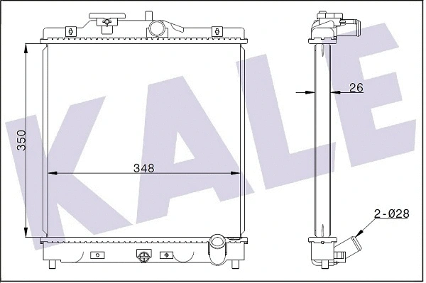 Radiator, engine cooling (368800)