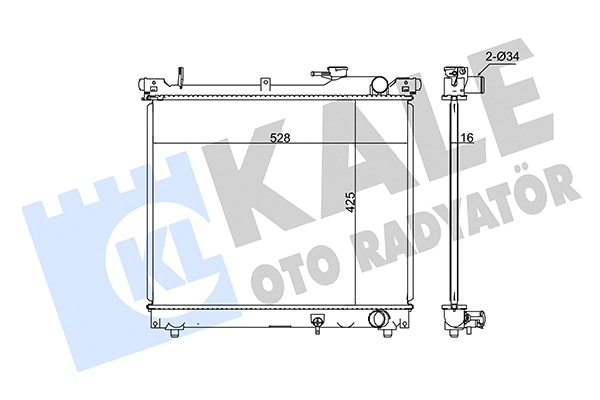 Radiator, engine cooling (348125)
