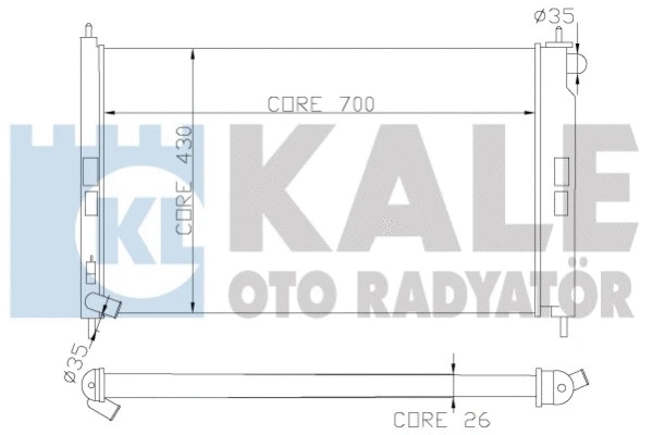 Radiator, engine cooling (362100)
