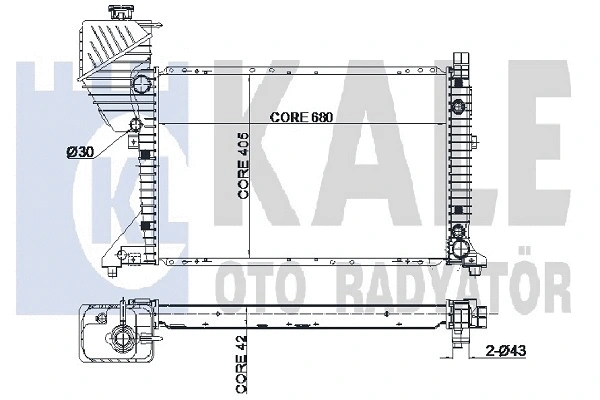 Radiator, engine cooling (351100)