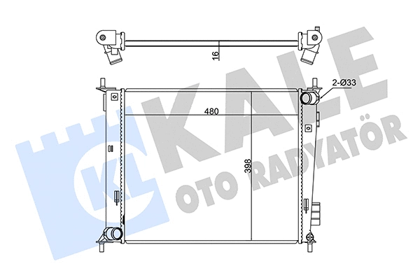Radiator, engine cooling (346135)