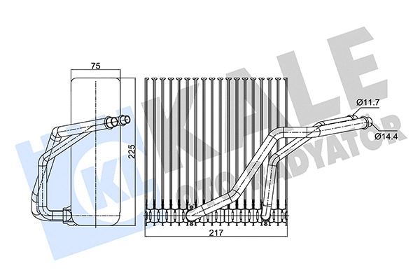 Evaporator, air conditioning (350145)