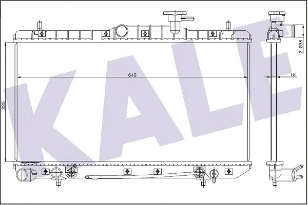 Radiator, engine cooling (369100)