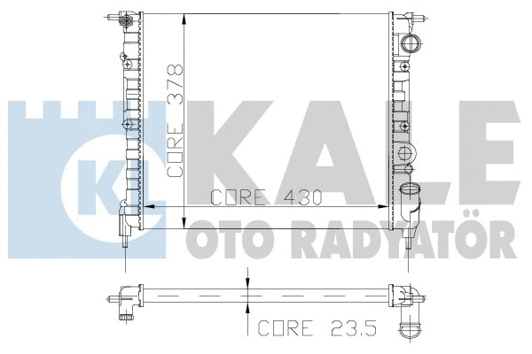 Radiator, engine cooling (108000)