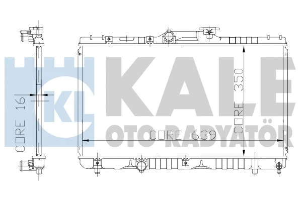 Radiator, engine cooling (117200)