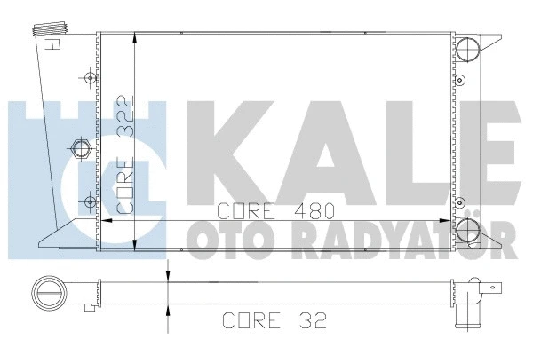 Radiator, engine cooling (117900)