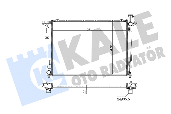 Radiator, engine cooling (351260)