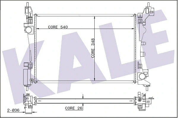 Radiator, engine cooling (345915)