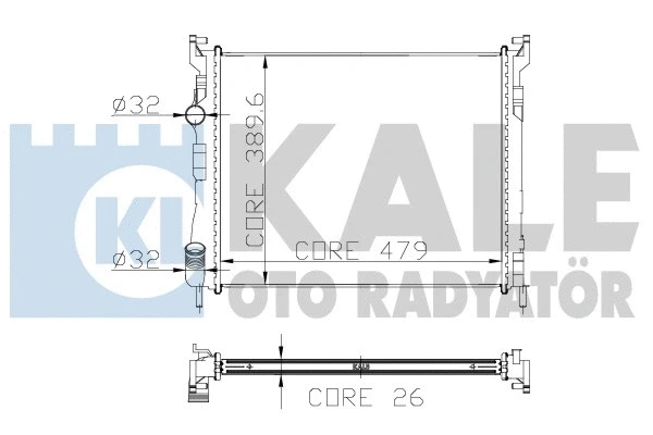 Radiator, engine cooling (207400)
