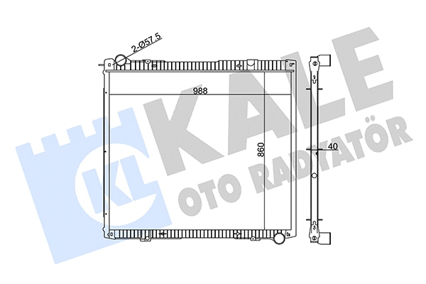 Radiator, engine cooling (349425)