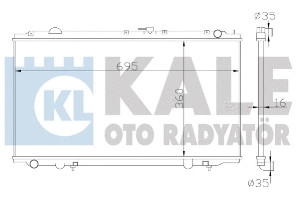 Radiator, engine cooling (363100)