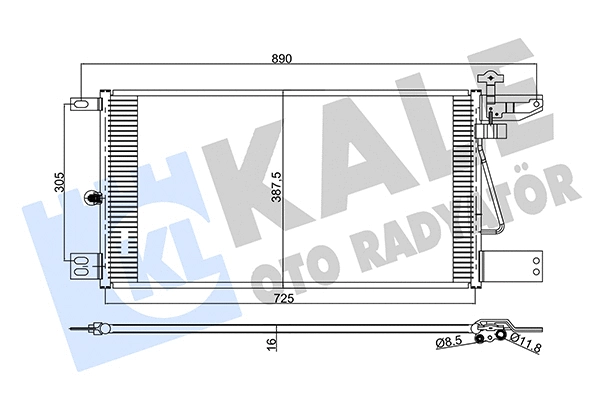 Condenser, air conditioning (350390)