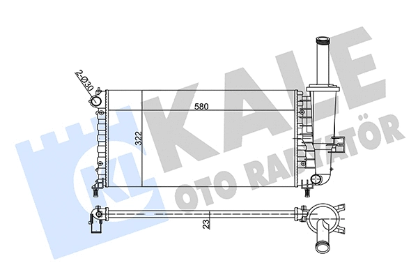 Radiator, engine cooling (351855)