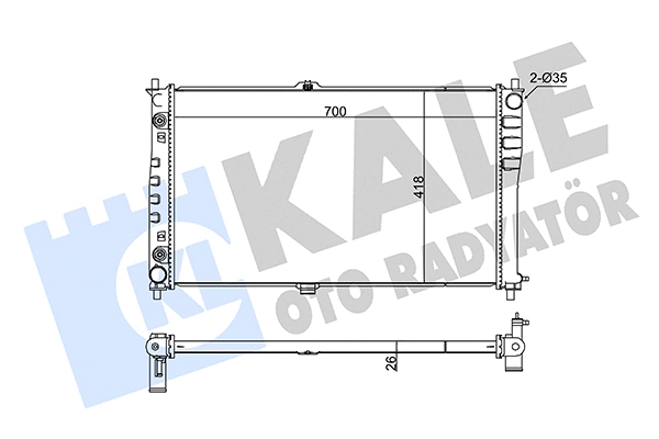 Radiator, engine cooling (347865)