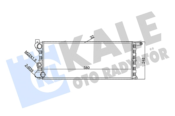 Radiator, engine cooling (351910)