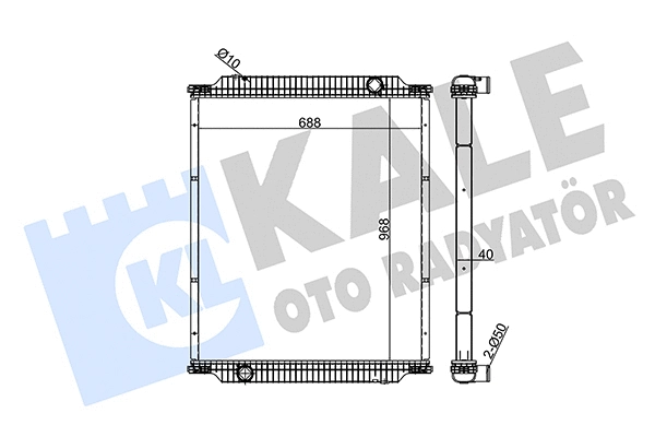 Radiator, engine cooling (349550)