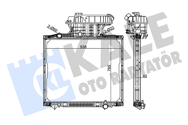 Radiator, engine cooling (350260)