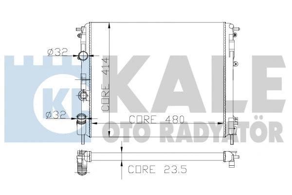 Radiator, engine cooling (246200)
