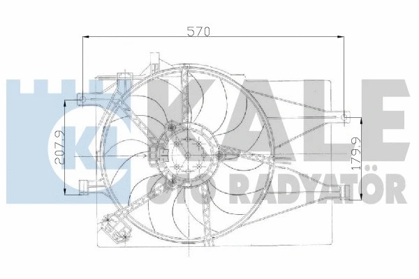 Fan, engine cooling (135920)