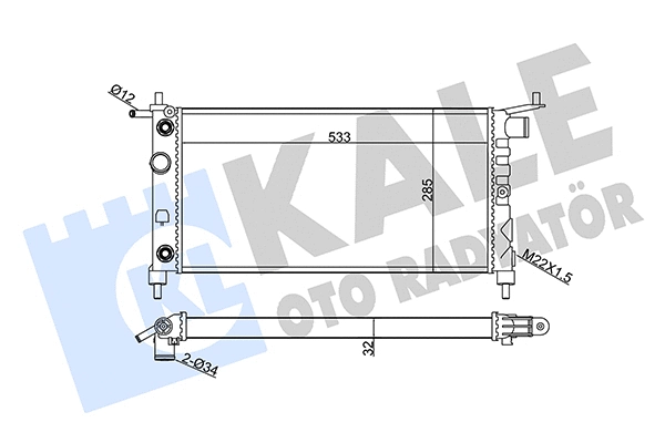 Radiator, engine cooling (354110)