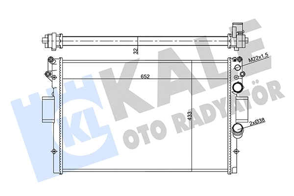 Radiator, engine cooling (356420)