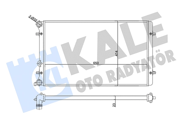 Radiator, engine cooling (356980)