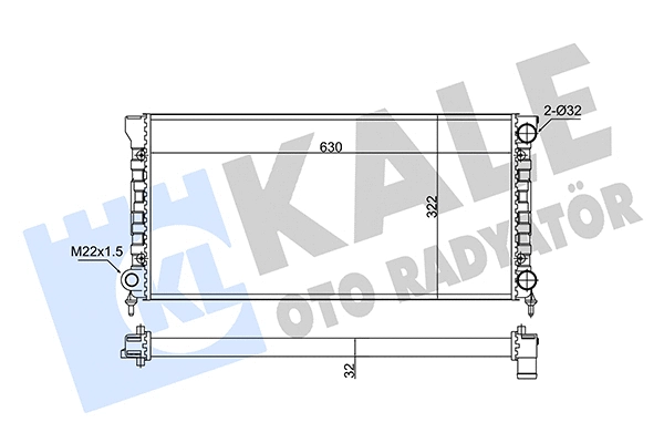 Radiator, engine cooling (348285)
