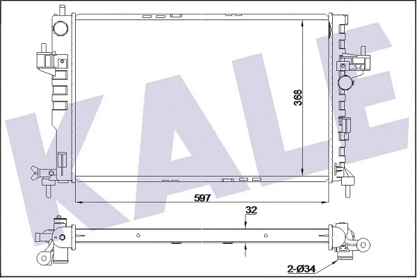Radiator, engine cooling (372700)