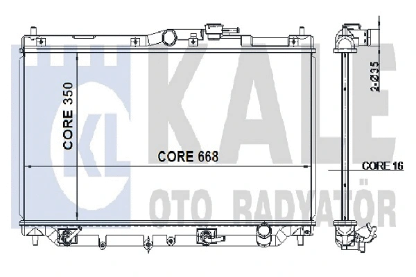 Radiator, engine cooling (349900)