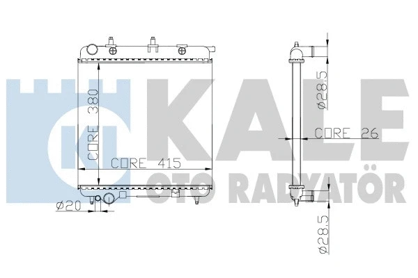 Radiator, engine cooling (297100)