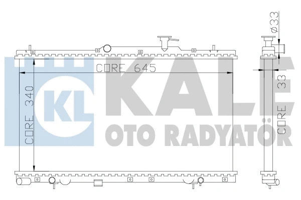 Radiator, engine cooling (369000)
