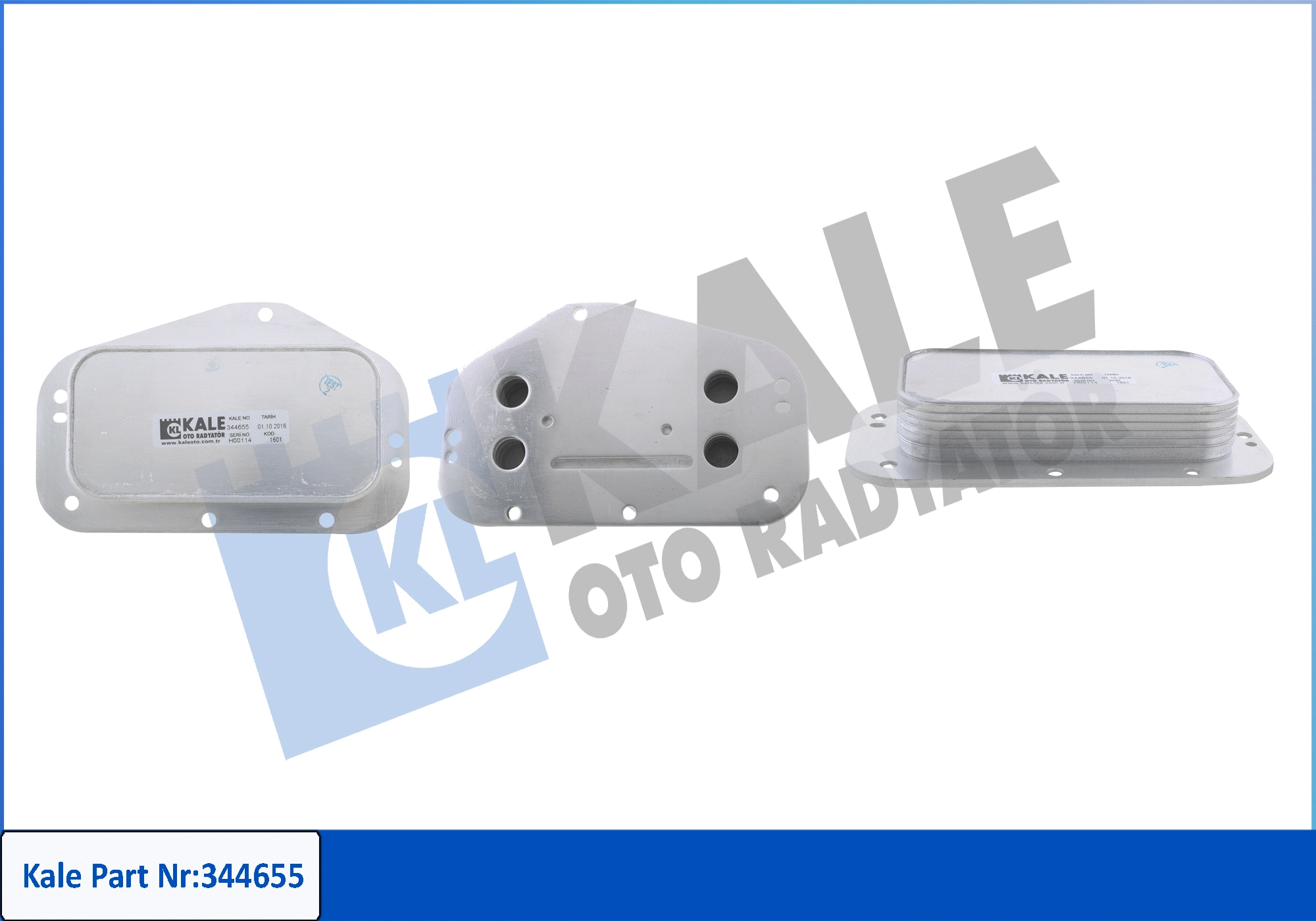 Oil Cooler, engine oil (344655)