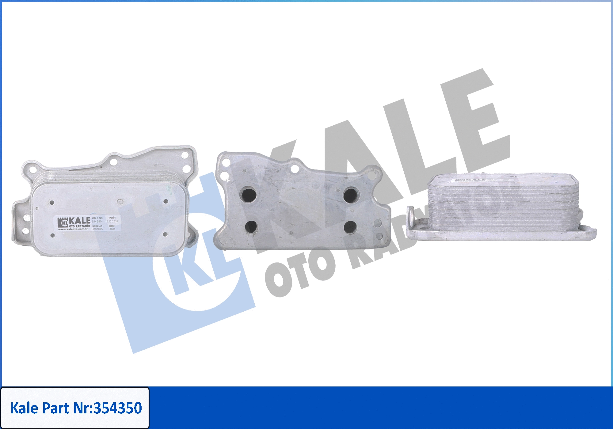 Oil Cooler, engine oil (354350)
