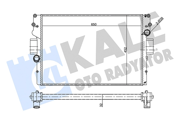 Radiator, engine cooling (356410)
